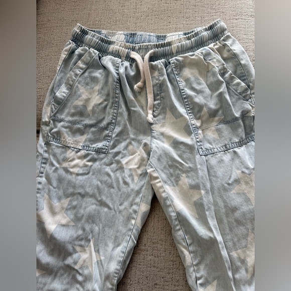 Vintage Havana Soft light  Blue  Pants with White Stars - Picture 3 of 7